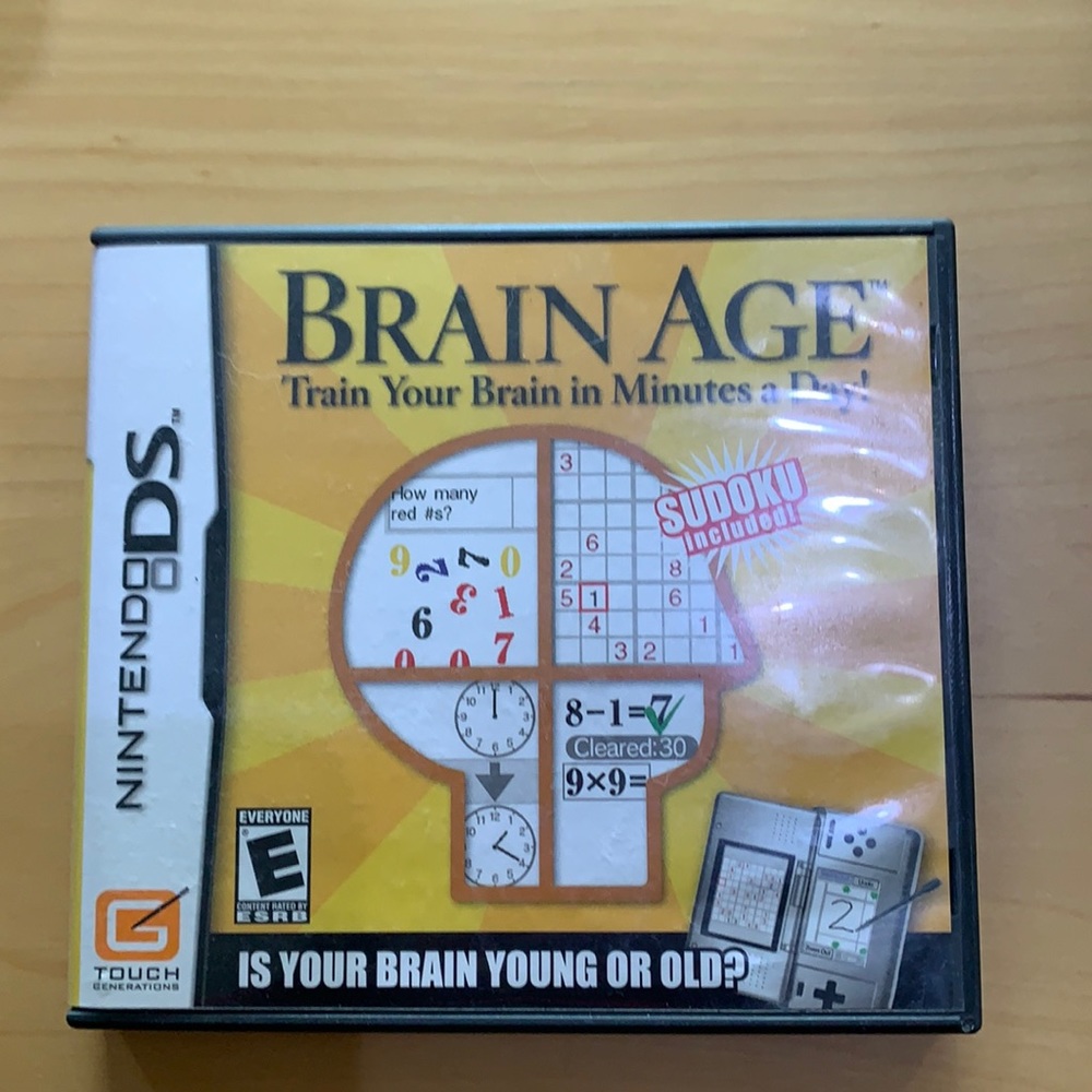 Brain Age game for Nintendo DS